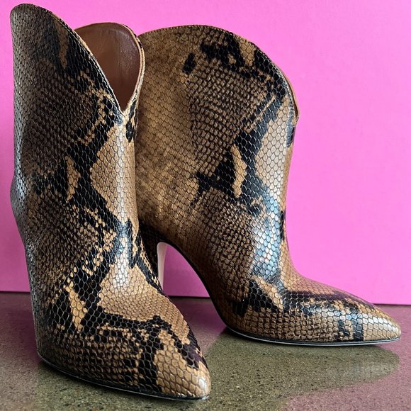 Rounded Stiletto Ankle Boots booties - Paris Texas - Picture 1 of 5